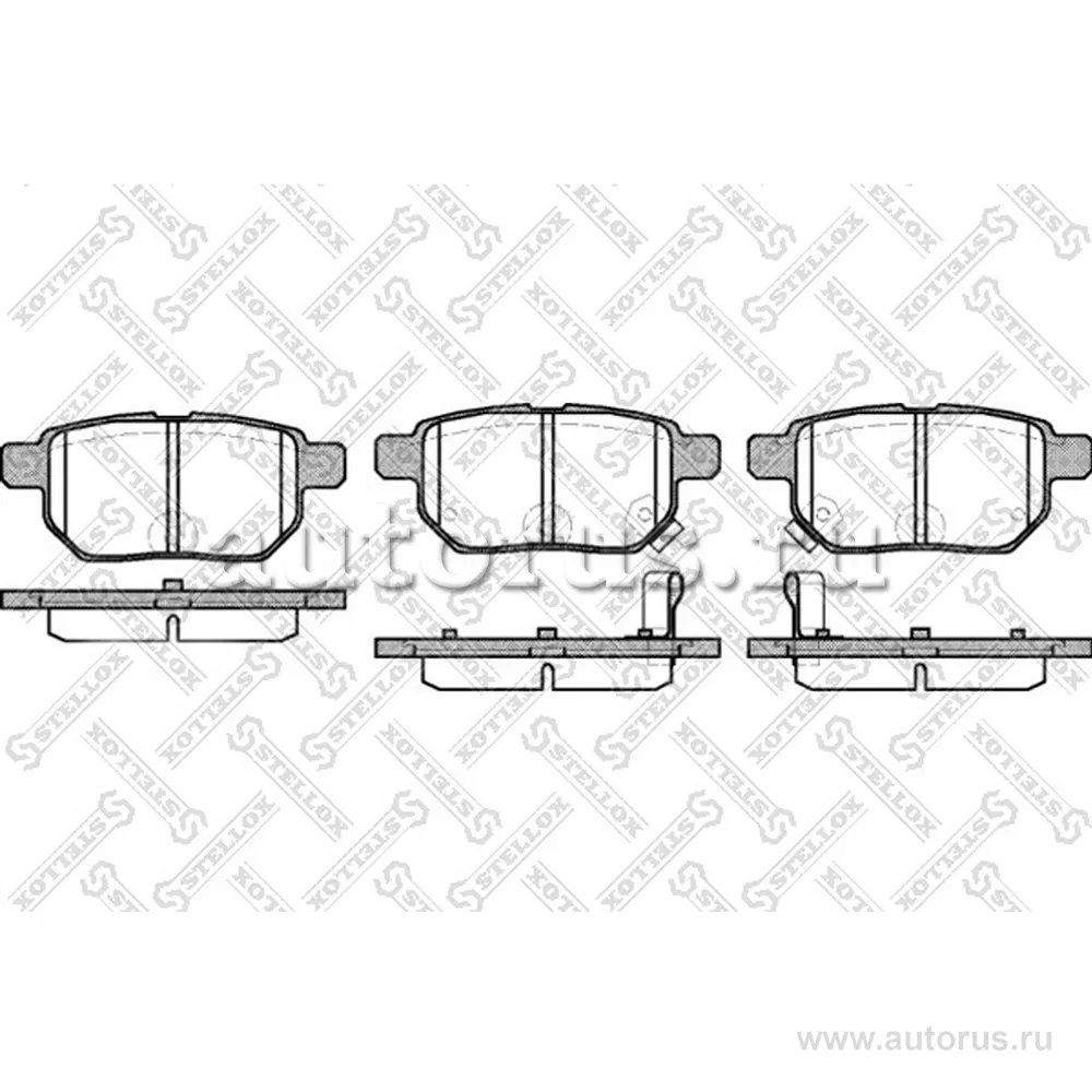 Колодки дисковые з. Toyota Auris 1.4VVT STELLOX 002008L_SX