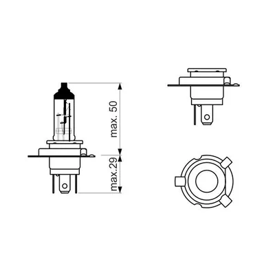 Лампа BOSCH H19 Pure Light 12V 60/55W 1 987 302 092 BOSCH 1 987 302 092