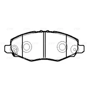 Колодки тормозные TOYOTA Hilux 2004 ~ 2016 / Innova 2003 ~ 2016 CTR GK1175