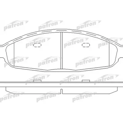 Колодки тормозные дисковые передн CHRYSLER: Pacifica 04-07 PATRON PBP7000