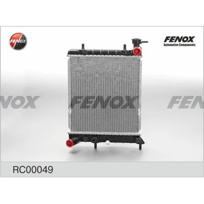 Радиатор охлаждения HYUNDAI ACCENT 1.3 1.5 /MT 99- 298X335X16; ПАЯНЫЙ FENOX RC00049
