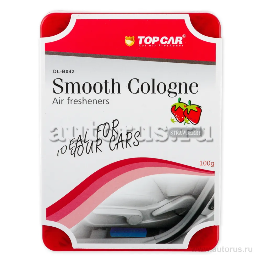 Ароматизатор GEL гелевый футляр клубника TOPCAR DL-B042 STR