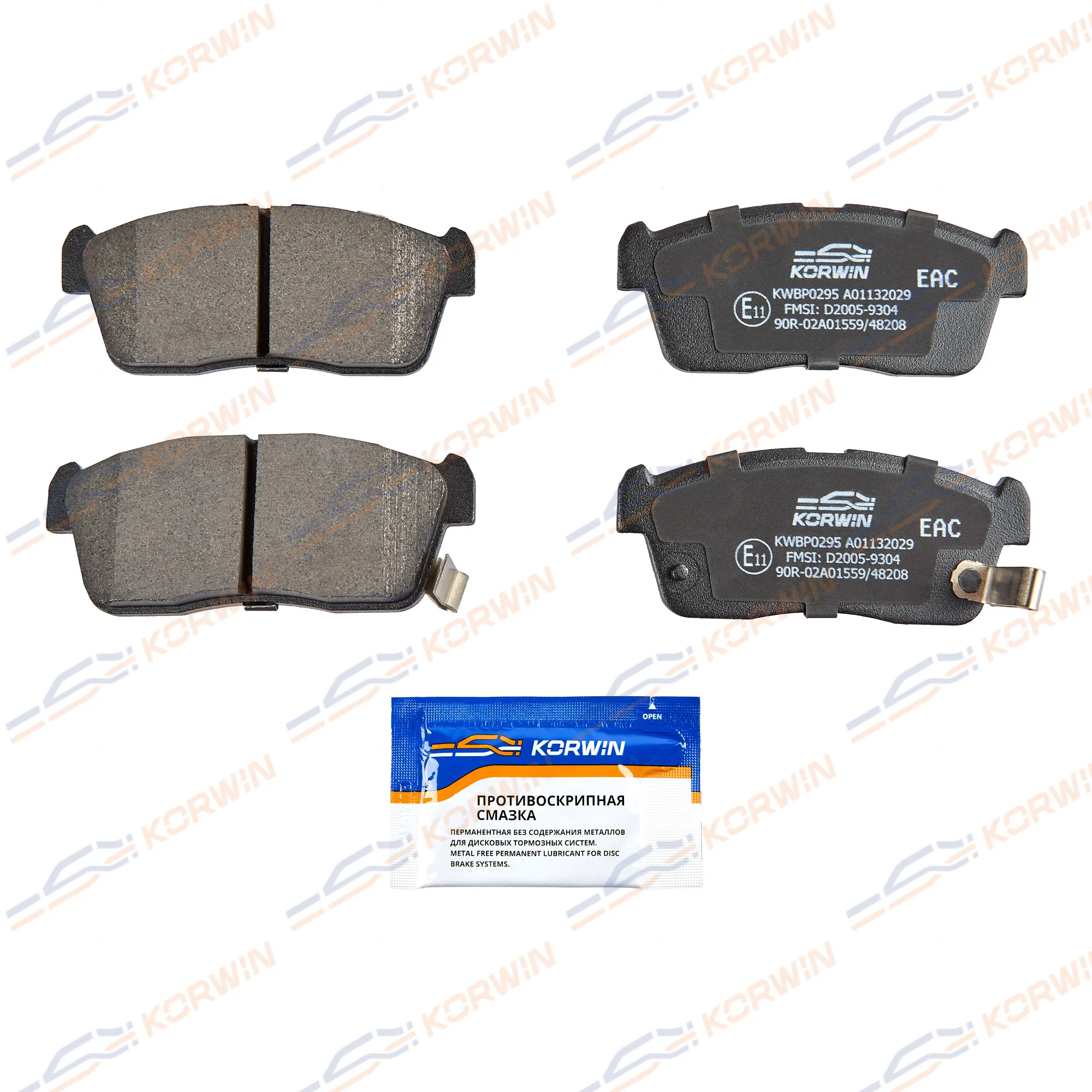 Колодки тормозные перед. Toyota bB II 05-16/Suzuki Alto (FF/GF) 04-/Mazda KORWIN KWBP0295