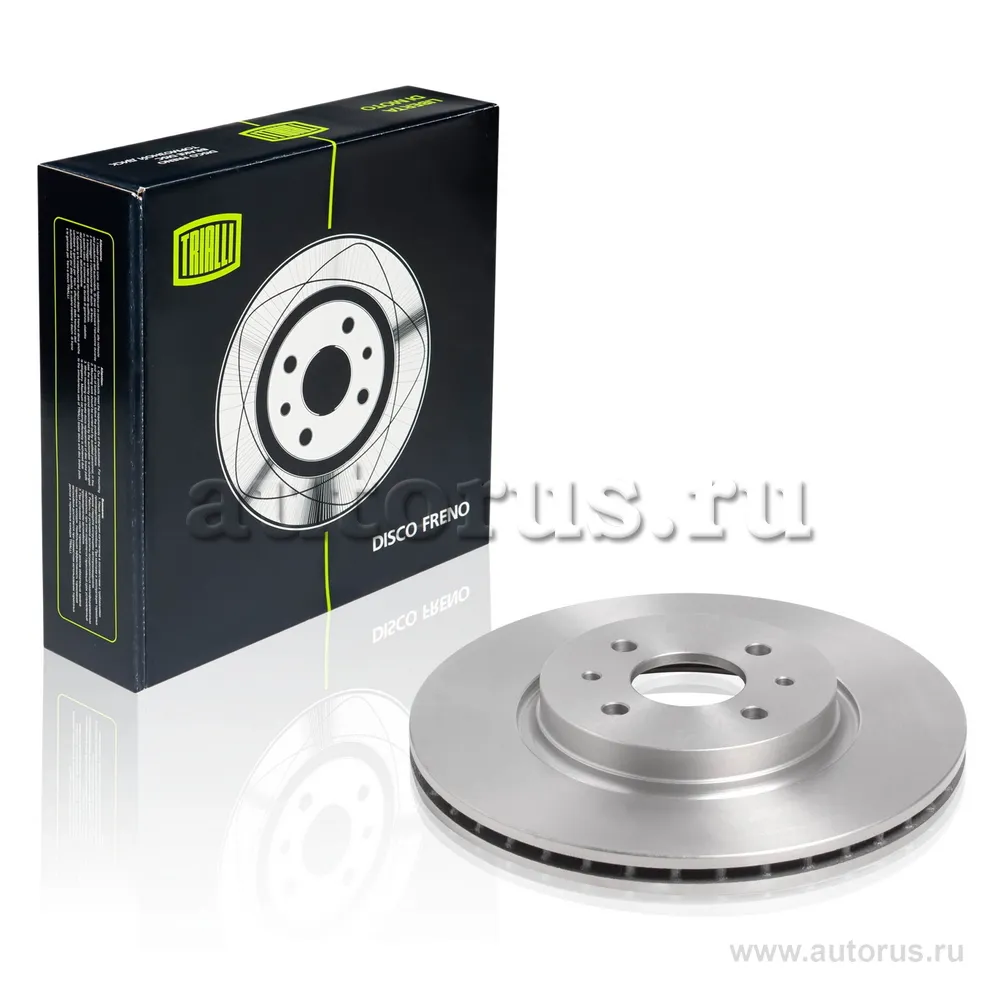 Диск тормозной передний для а/м ЛАДА KALINA SPORT D=284 R15 TRIALLI DF 118