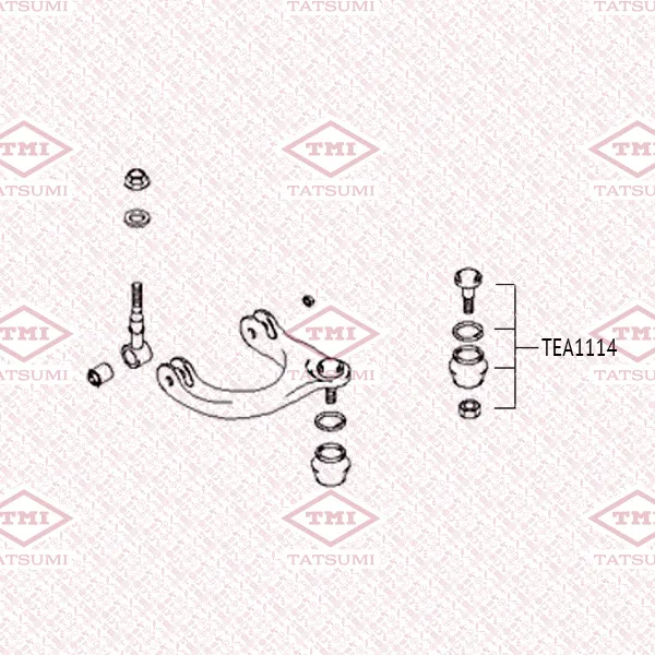 Опора шаровая верхняя L/R HYUNDAI Sonata 98-> TATSUMI TEA1114