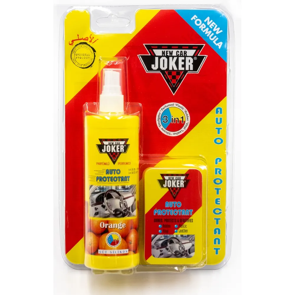 Полироль с губкой, защитная. Апельсин, 250 мл JOKER JK orange