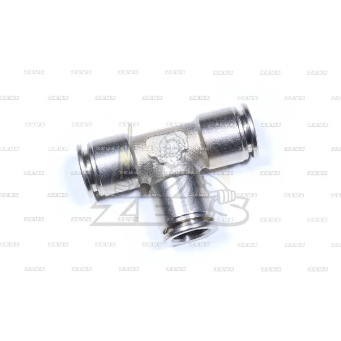 Фитинг метал корпус/метал зажим 6mm ZEVS PUT06