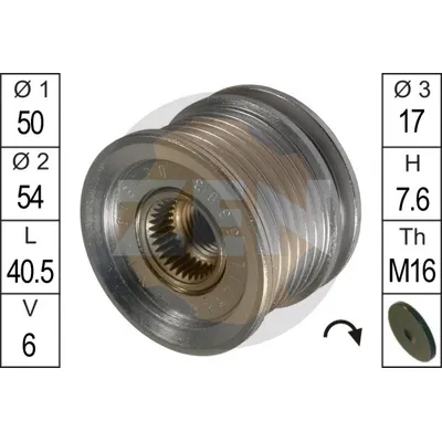 Шкив генератора MERCEDES W638 ERA ZN5393