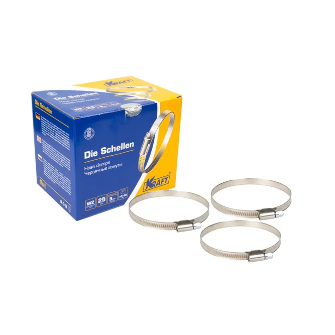 Хомут 70-90 мм (нержавеющая сталь) OBERKRAFT KRAFT KT880411