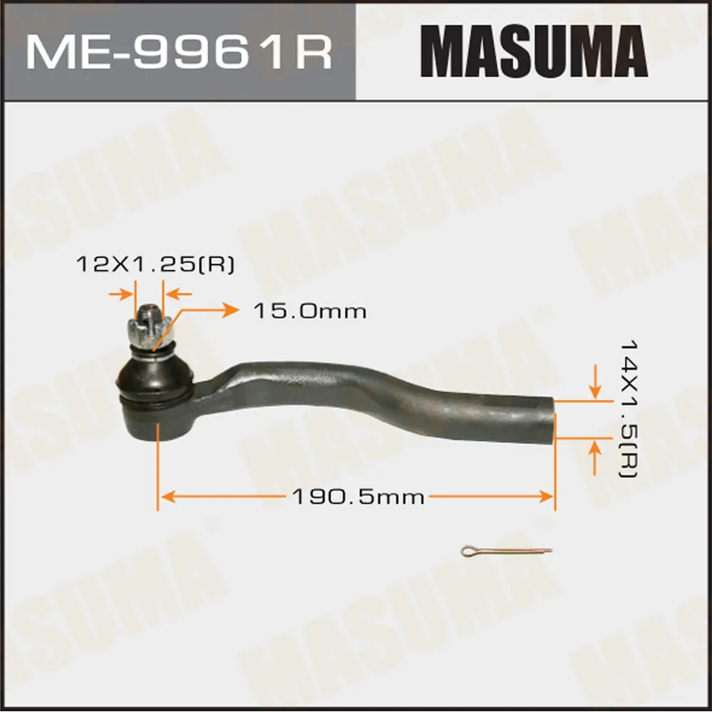 Наконечник рулевой тяги SWIFT 2011-2016 MASUMA ME9961R
