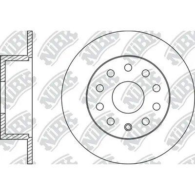 Диск тормозной задний VAG A3/OCTAVIA II/VW GOLF VII/JETTA IV/TOURAN II NIBK RN33004
