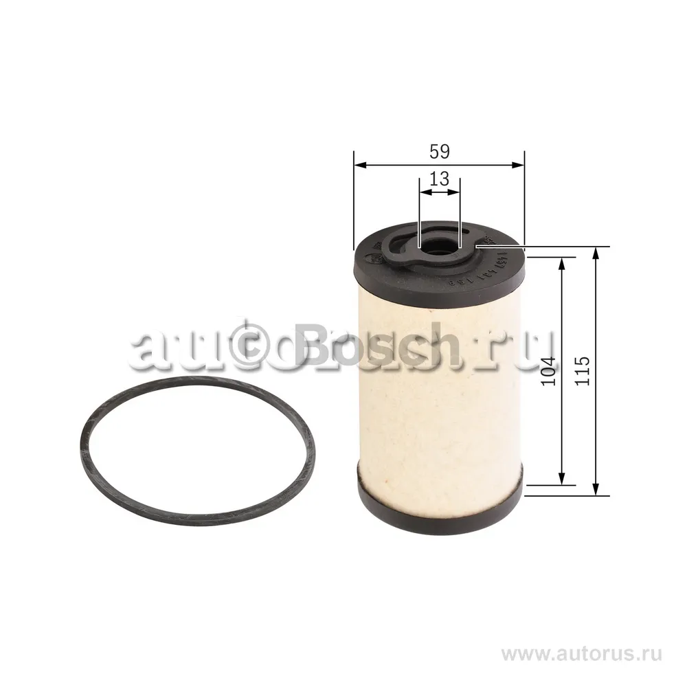 Фильтрующий элемент топлива войлочный Omn MB O301 O402 Series 206D 917 OM306 OM616 75> MB123/MB126 BOSCH 1 457 431 158