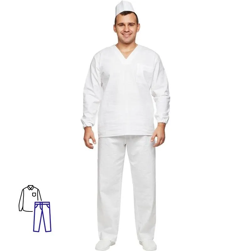 Костюм пекаря универсальный/у05-КБР дл.рук. (р.48-50) р.158-164 830042