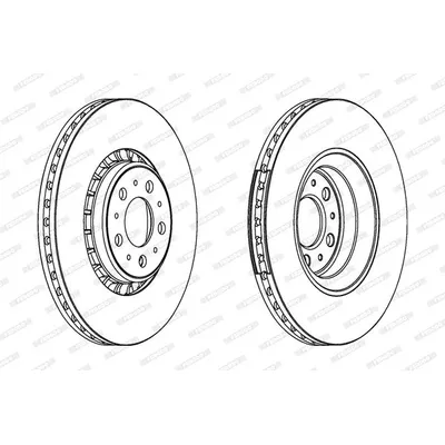 Диск тормозной передний FERODO DDF1371