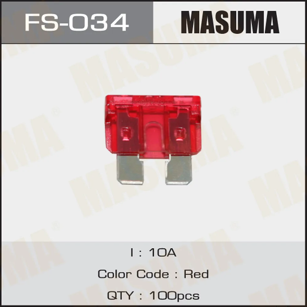 Автомобильный предохранитель 10 А MASUMA FS-034