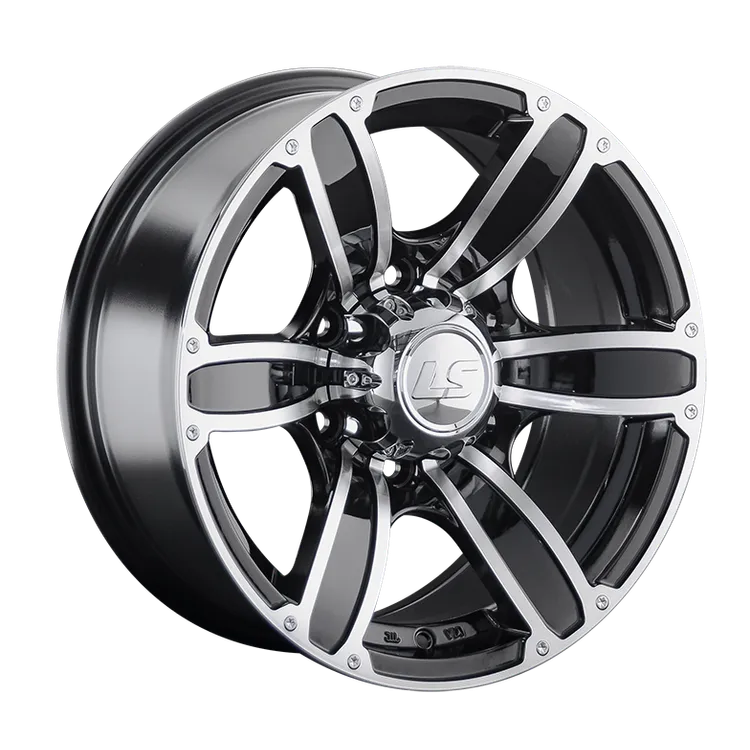 Диск литой R17 8J 6x139.7/107.1 ET10 LS 766 BKF S034314