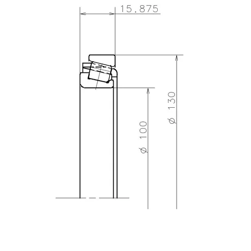 Подшипник кпп 100x130x15.875 renault SNR EC12218S02H100
