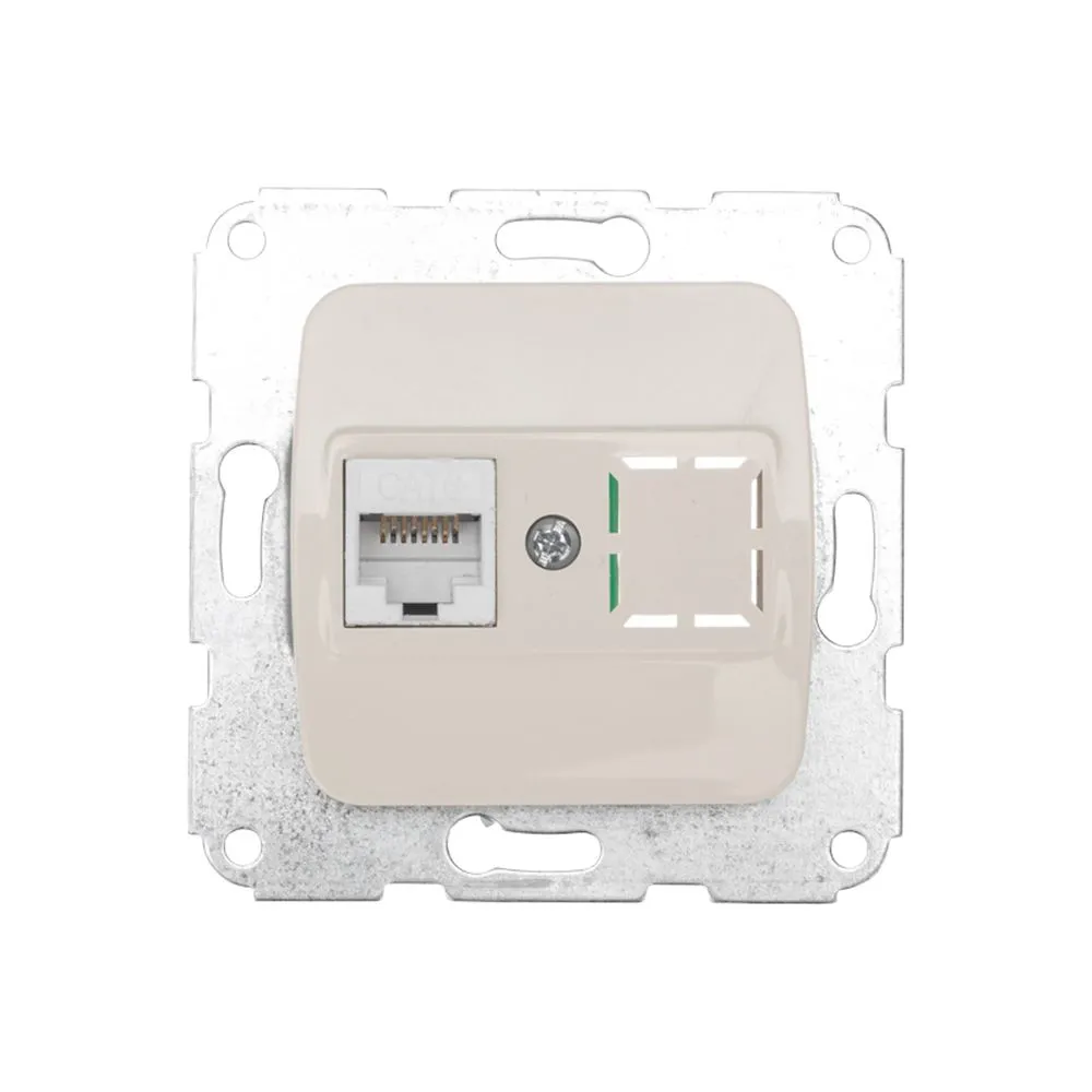 Розетка DEA Компьютер RJ45 с/у мех. Беж Kranz KR-78-0253