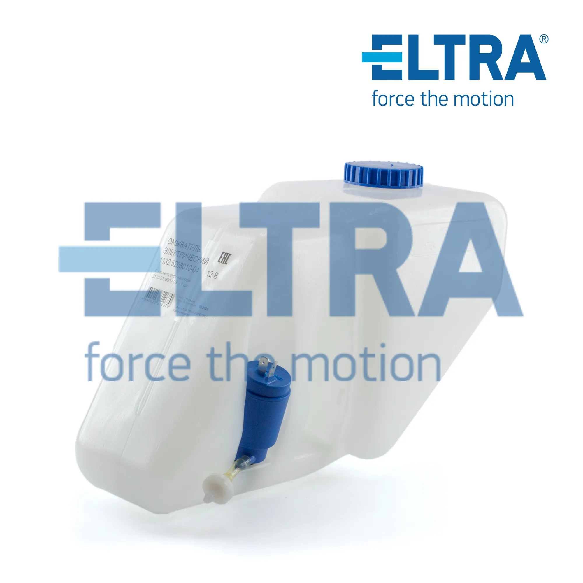 Бачок омывателя УАЗ 3160 в сборе с мотором 12В 5,2л 1 насос ELTRA 1132520801004