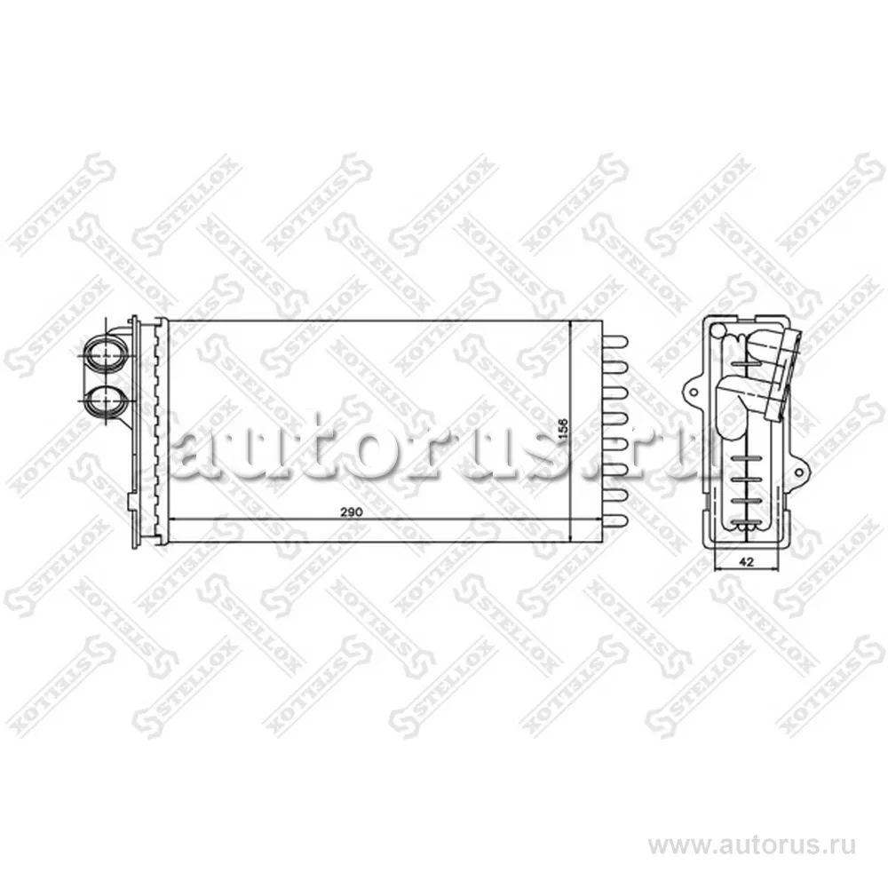 Радиатор печки Citroen XM, Peugeot 605 all 89> STELLOX 10-35002-SX