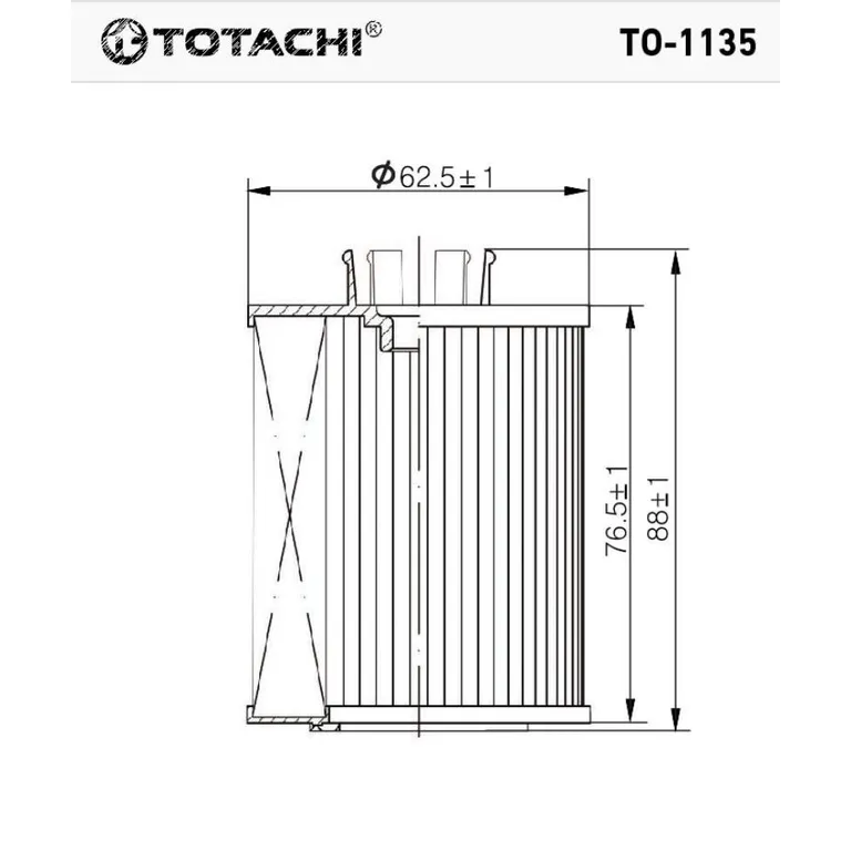 Фильтр масляный TOTACHI TO-1135 650307 MANN HU 712/8x TOTACHI TO-1135