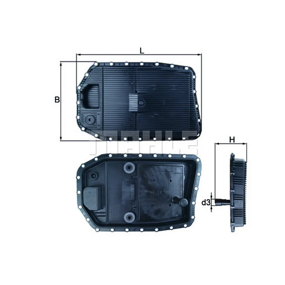 Поддон АКПП с фильтром в сборе BMW E81/E87/E90/E60/F01 /Type ZF 6HP19Z KNECHT/MAHLE HX 154