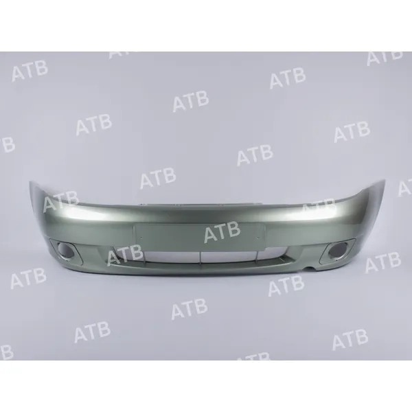 Бампер ВАЗ 1118 передний Колумбийская зелень 322 под ПТФ ATB 1AV18011F322
