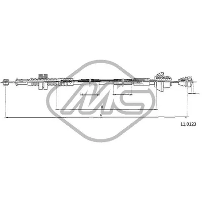 Трос газа FIESTA 1,4 Metalcaucho 81903