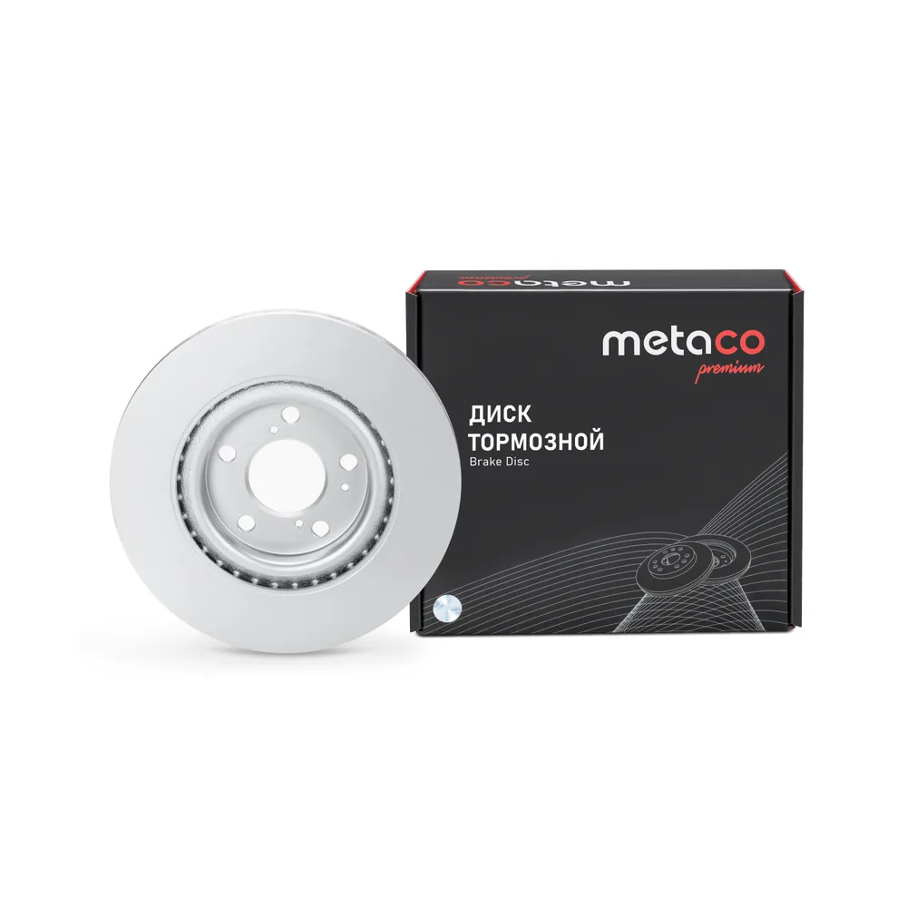 Диск тормозной передний вентилируемый PREMIUM METACO 3050-608