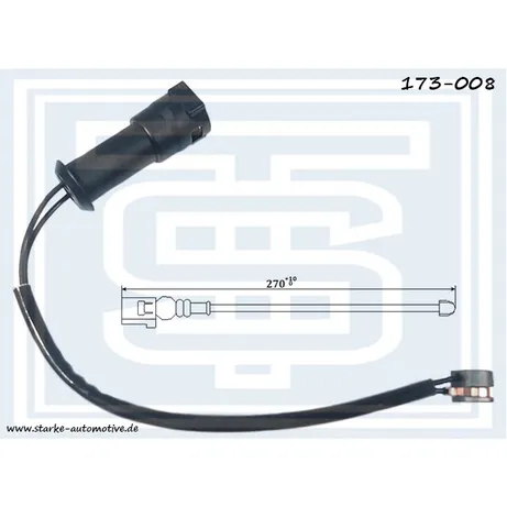 Датчик тормозной AUDI 100 (C3) передний STARKE 173-008