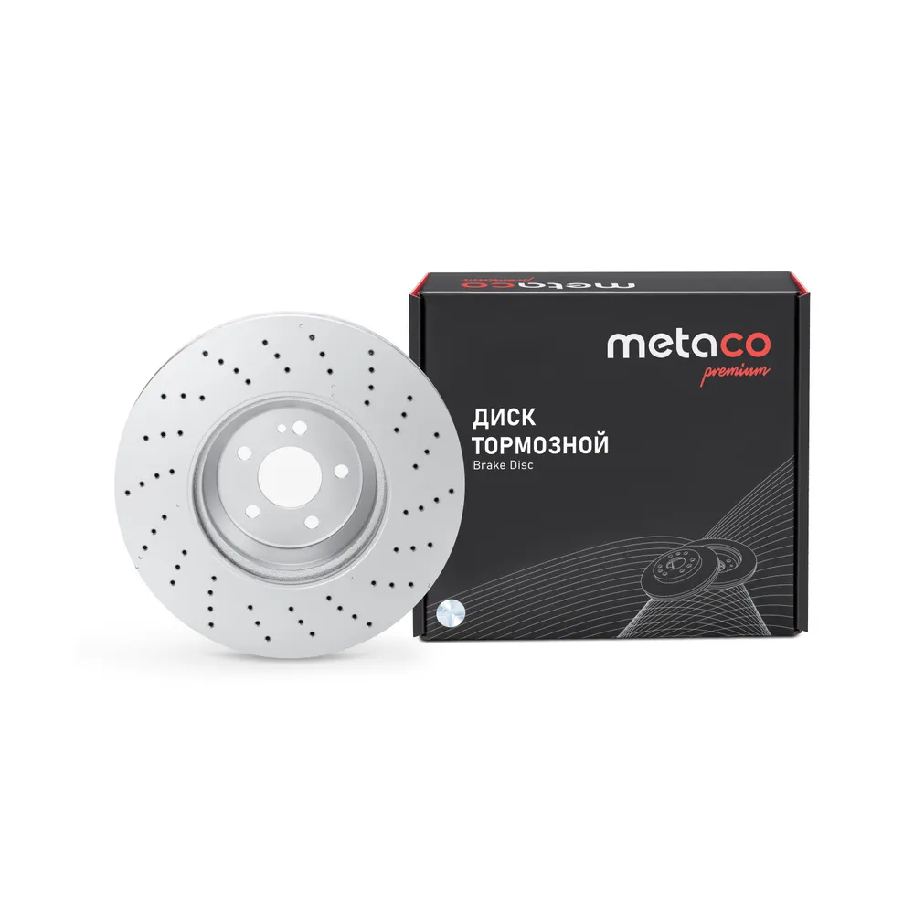 Диск тормозной передний вентилируемый PREMIUM METACO 3050-598