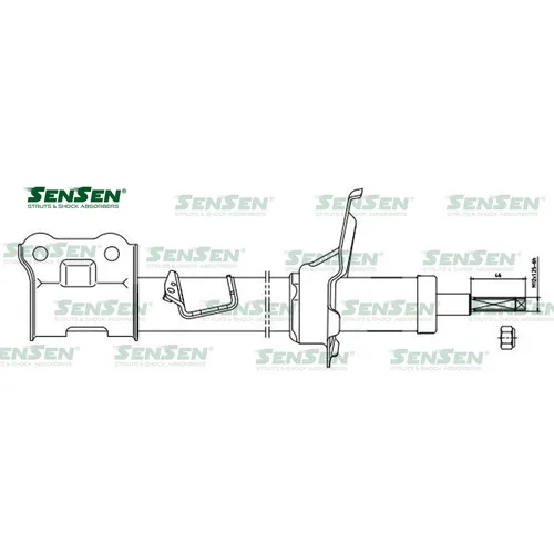 Аморт. перед. лев. Hyundai i10 1.1-1.2(1.1)\Бензин Дизель \2007-2011 SENSEN 42130559