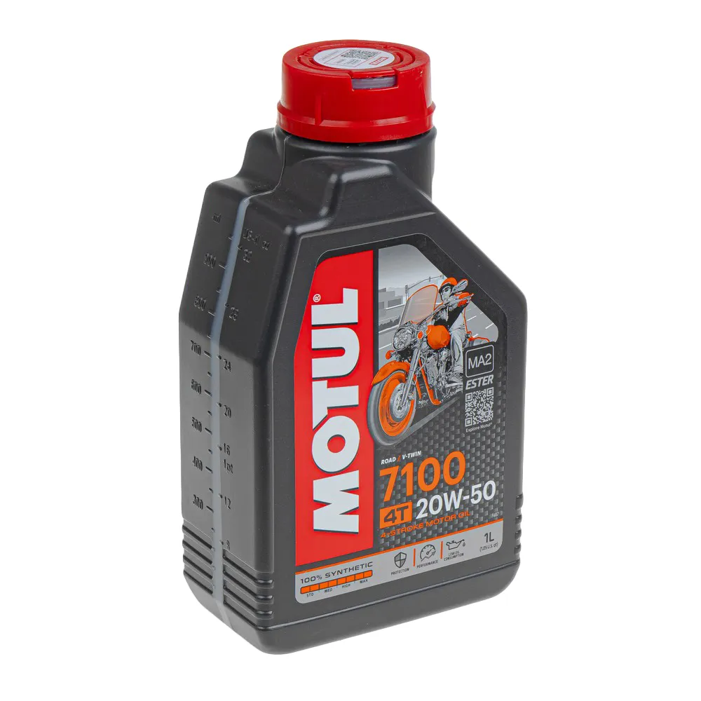 Масло моторное 4T Motul 7100 4T 20W50 синтетическое 1 л 104103