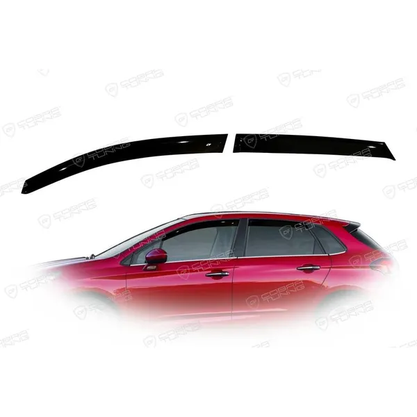 Дефлекторы боковых окон citroen c4 ii hb 5d 2011 Cobra tuning C41411