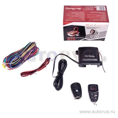 Сигнализация RED SCORPIO RS-970, ж/к брелок, силовые выходы, , Max Вт RED SCORPIO SRS-970