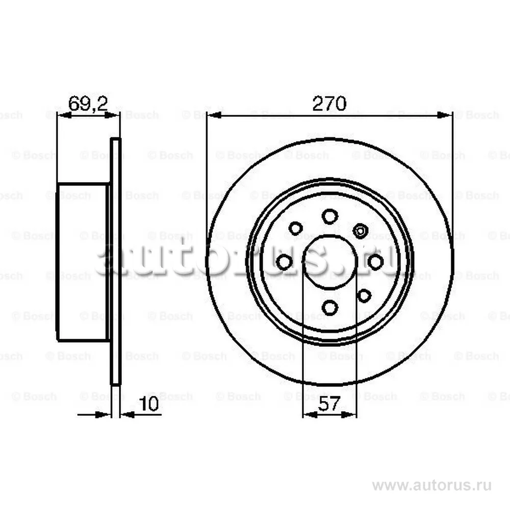 Диск тормозной задний BOSCH 0 986 478 420