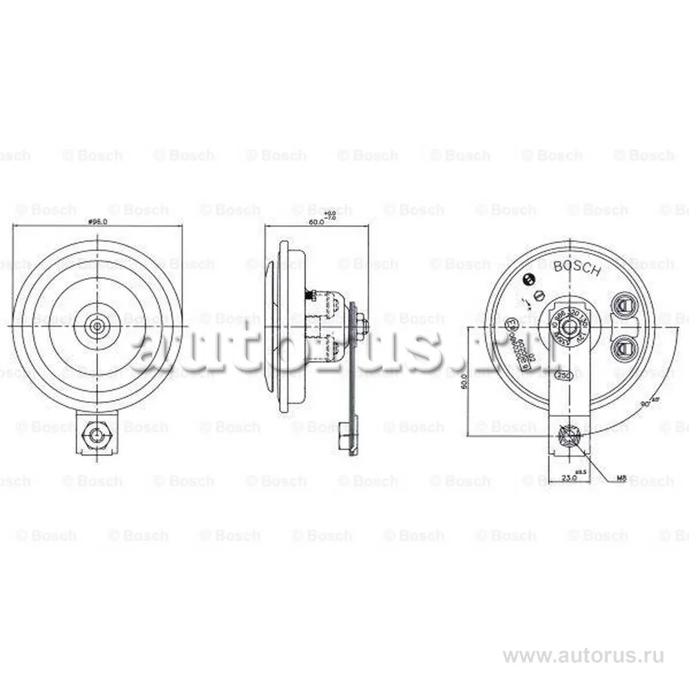 Звуковой сигнал BOSCH 0986320130