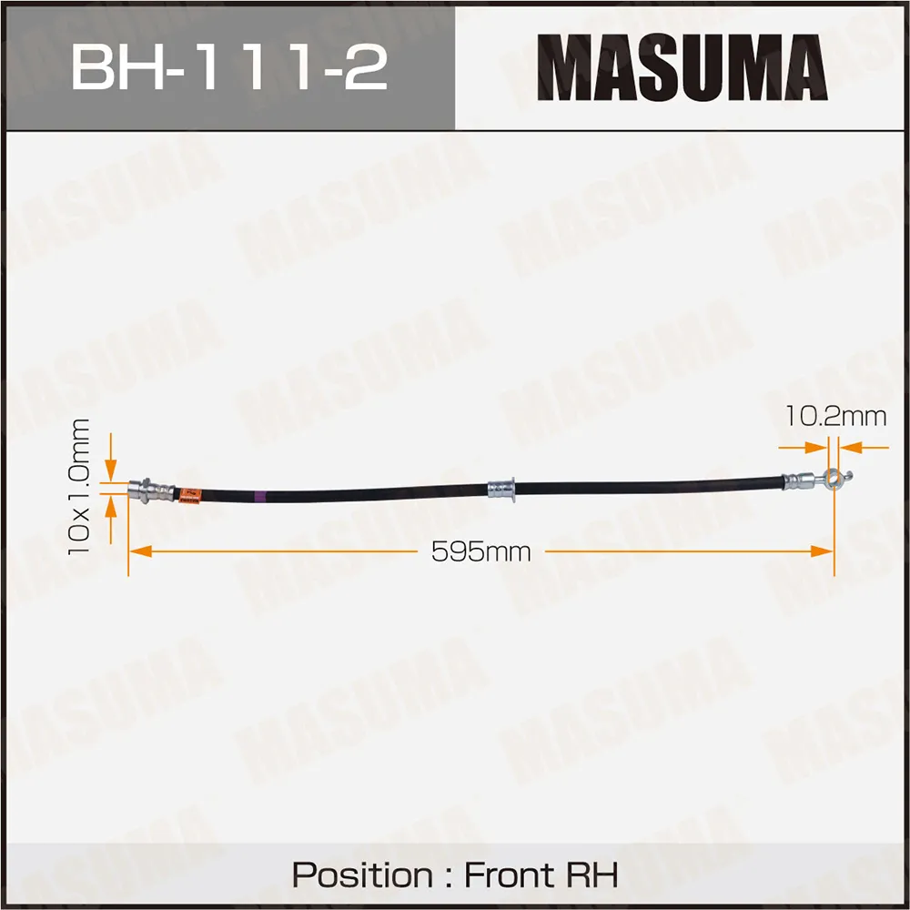 Шланг тормозной передний L TOYOTA AVENSIS MASUMA BH-111-2