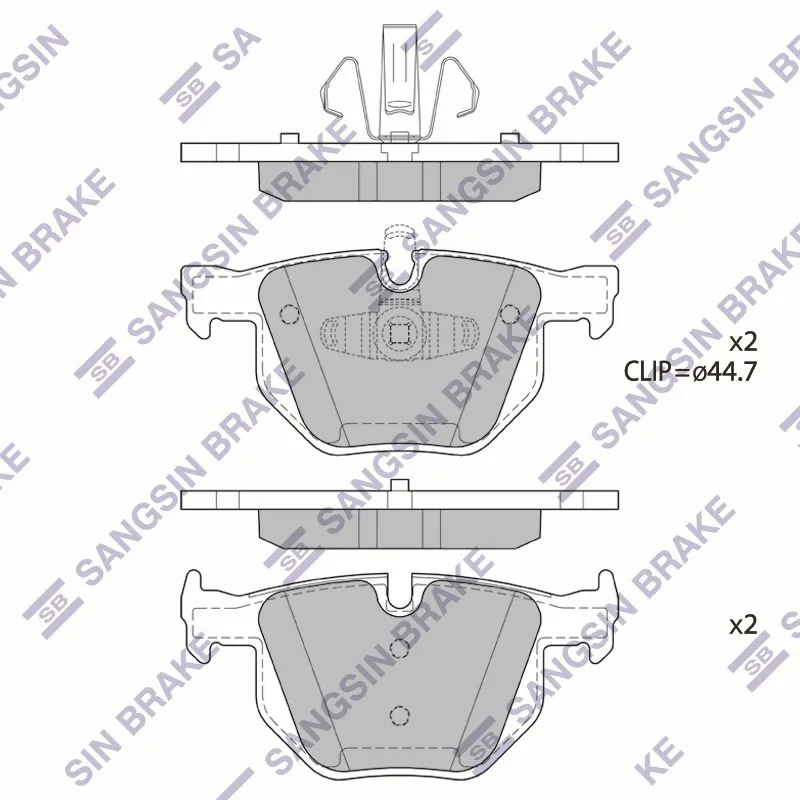 Колодки тормозные BMW E90 E91 E84 задние HI-Q SP1696