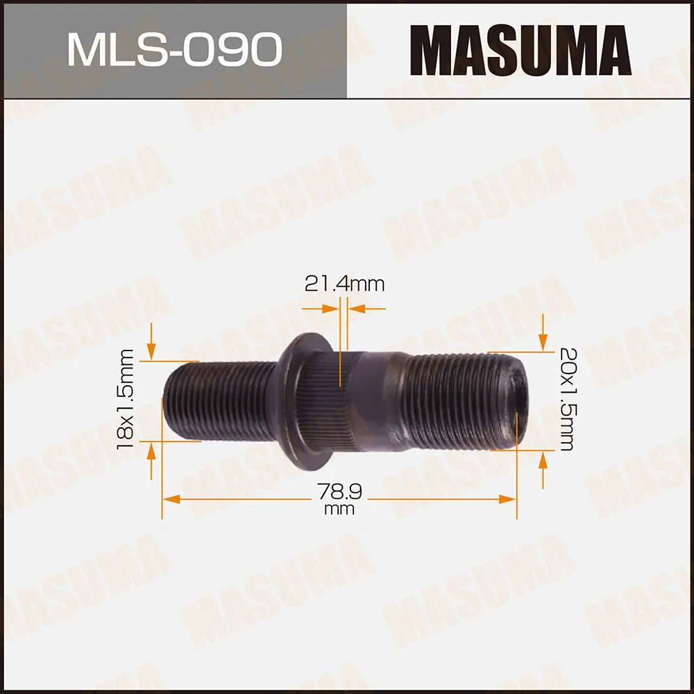 Шпилька колесная m20x1.5m18x1.5 isuzu MASUMA MLS-090