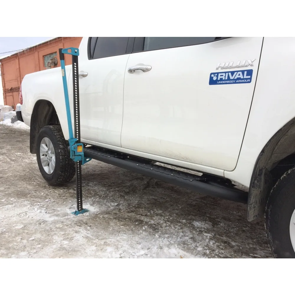 Силовые пороги Rival с листом D63,5 (без крепежа) Toyota Hilux Revo 2015- Rival D.5703.1.1