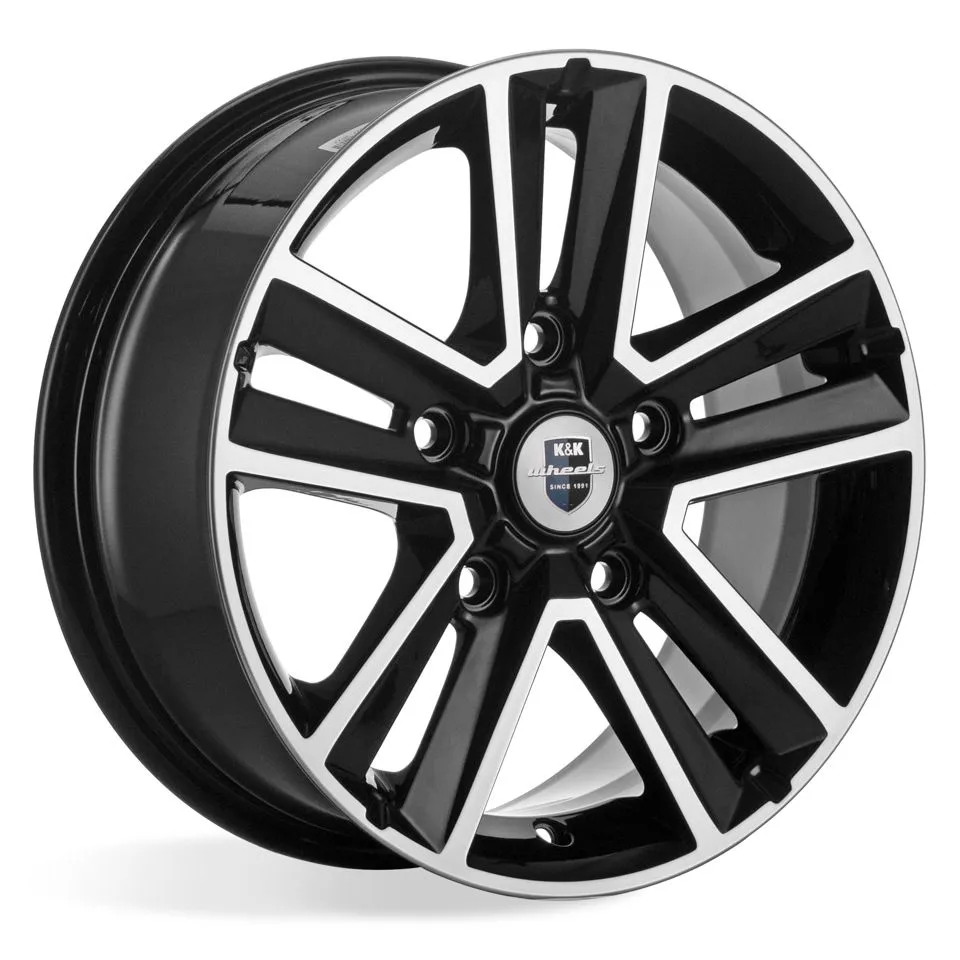 Диск литой R16 6.5J 5x139.7/98.5 ET40 КИК Арена Алмаз черный 87982330289