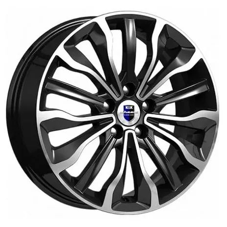 Диск литой R17 6.5J 5x100/56.1 ET48 КИК Атакама Алмаз черный 71669
