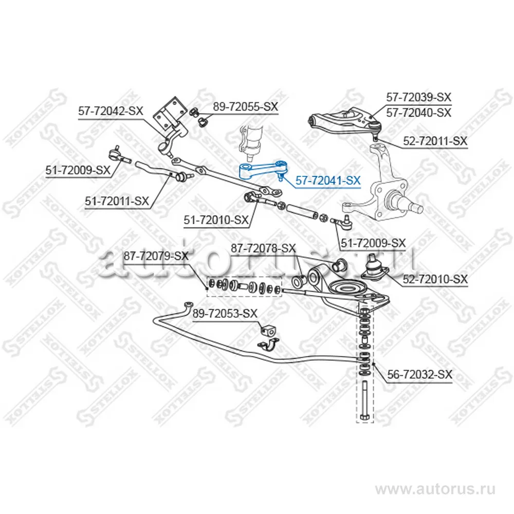 Сошка рулевая Mitsubishi L200 K05T/K1#T STELLOX 5772041_SX