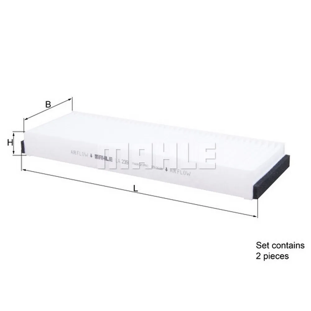 Фильтр салонный LA-239 (Возможно нарушение упаковки)(X); Mahle / Knecht KNECHT/MAHLE LA239