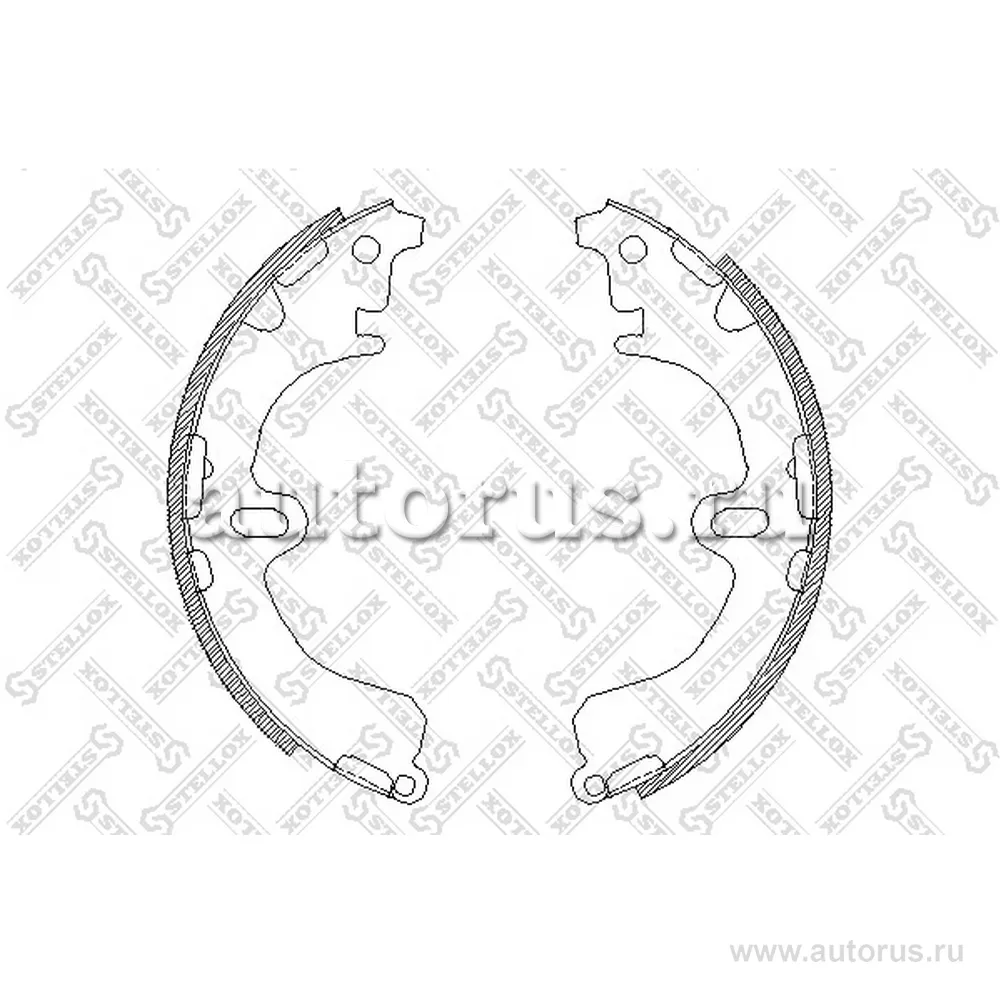 Колодки барабанные Toyota Co STELLOX 391 100-SX