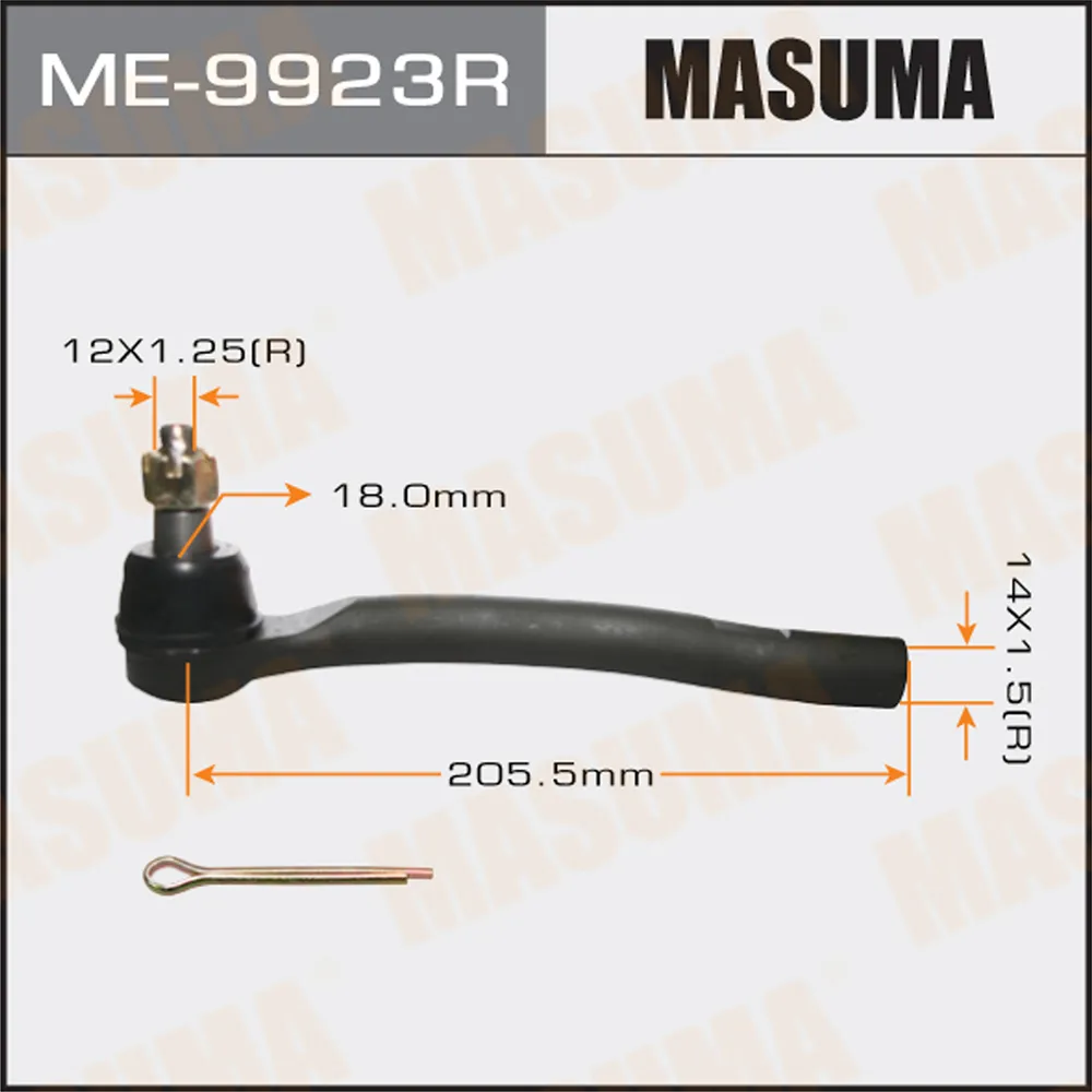 Наконечник рулевой R HONDA PILOT MASUMA ME-9923R