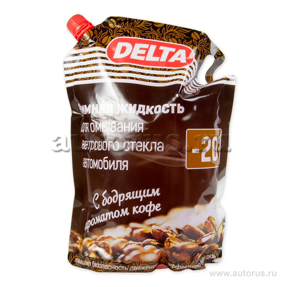 Жидкость омывателя незамерзающая -20C DELTA-NEO Кофе ДОЙ-ПАК готовая 3 л 00-00000337