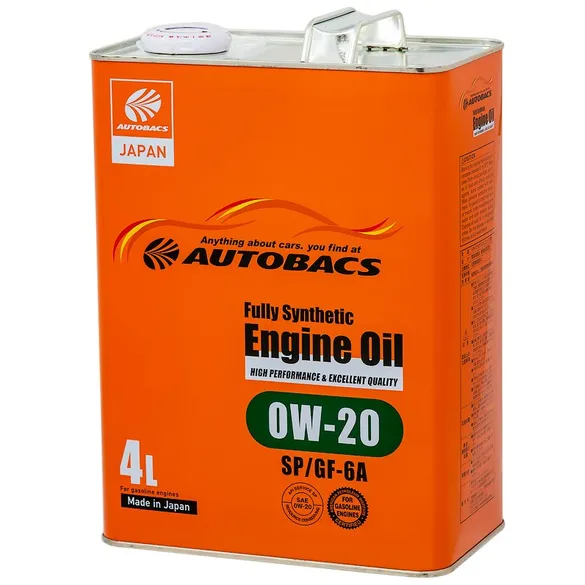 Масло моторное AUTOBACS Engine Oil 0W-20 синтетическое 4 л A00032230