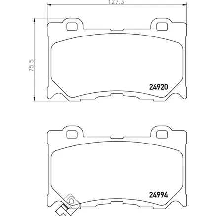Колодки тормозные INFINITI FX (S51) (08-) передние (4шт.) NISSHINBO NISSHINBO NP2031